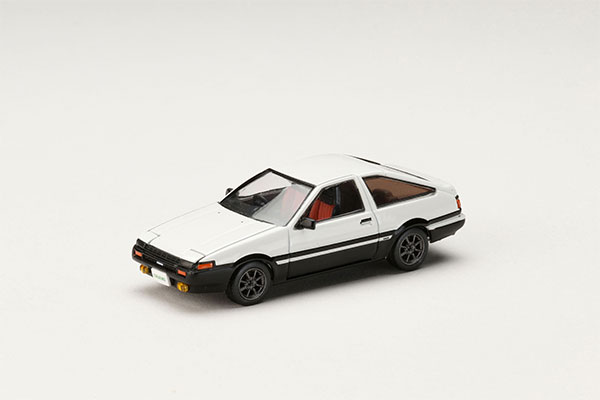 HobbyJAPAN 1/64 Toyota SPRINTER TRUENO (AE86) GT-APEX JDM Custom Version White/Black