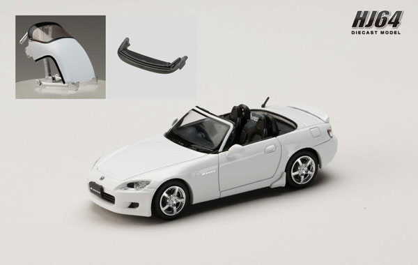 HobbyJAPAN 1/64 Honda S2000 AP1 Custom Version Grand Prix White 图片 1