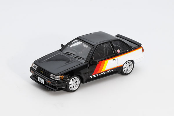 DIECASTTEAM 1/64 토요타 카롤라 레빈 (RHD) 블랙/아트 패턴