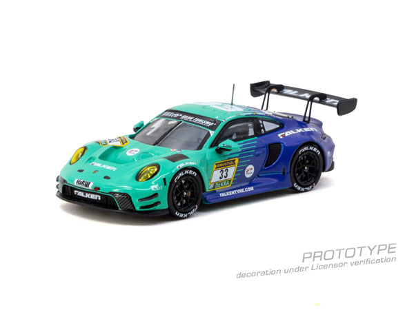 Tarmac Works 1/64 Porsche 911 GT3 R Nurburgring 24h 2024 Julien Andlauer / Klaus Bachler / Sven Muller / Alessio Picariello image 1