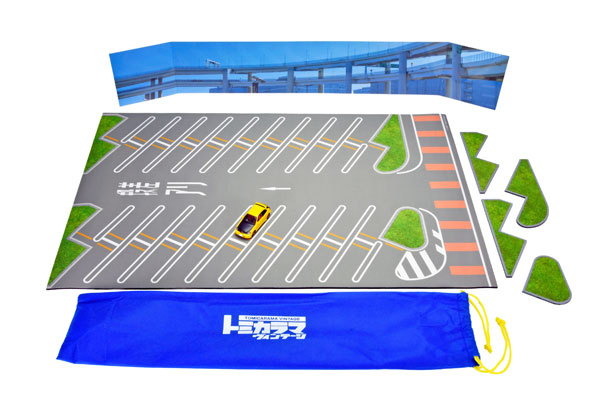 Tomytec Tomica Llama Vintage 15a Daikoku Parking Area Mat D (w/LV-N Honda Civic Type R)