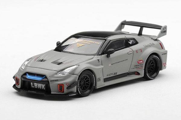 MINI GT 1/64 LB-Silhouette WORKS GT Nissan 35GT-RR Version 1 Matte Grey (Right-hand Steering)