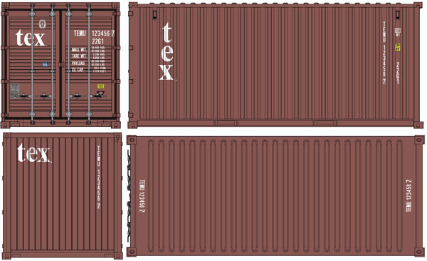 Fujimi 1/24 Car NEXT Series No.1102 20ft Dry Container tex Plastic Model