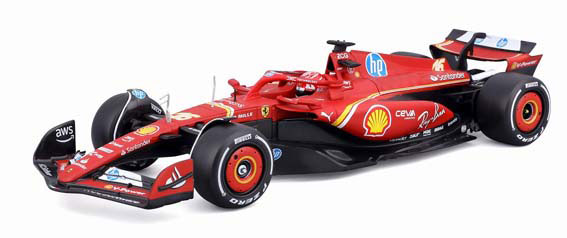 Bburago 1/24 Ferrari SF-24 Monaco GP 2024 No.16 C. Leclerc w/Driver Assembly Kit