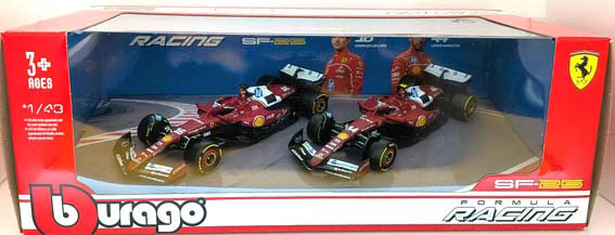 Bburago 1/43 Ferrari SF-25 2Car Set No,16 Leclerc / No,44 Hamilton