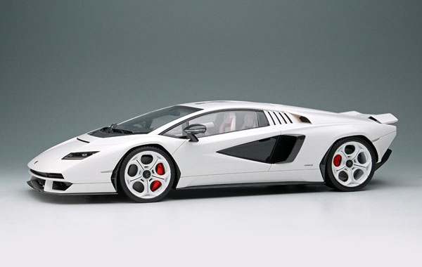 Make Up 1/18 Lamborghini Countach LPI 800-4 2021 (Wing Up) White