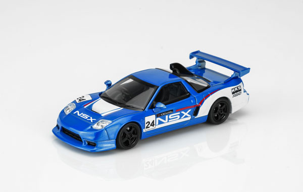MOTORHELIX 1/64 Honda NSX-R Custom GT Blue & White Racing Livery Bild 1