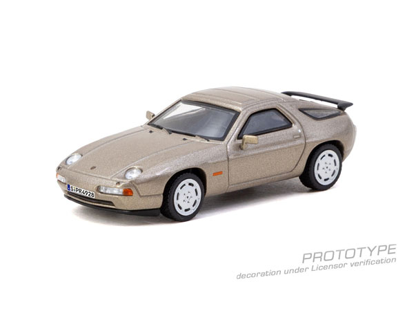 Tarmac Works 1/64 Porsche 928 S4 Platinum Metallic (Paper Box)