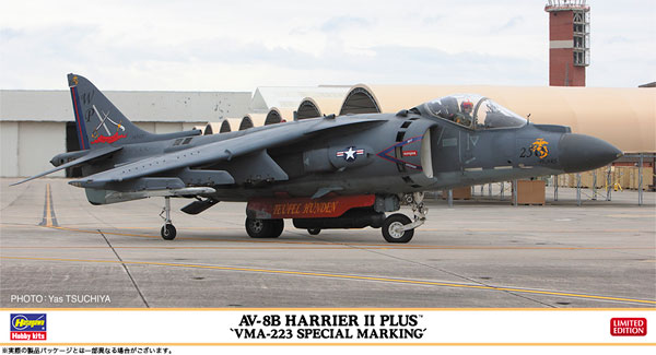 Hasegawa 1/48 AV-8B Harrier II Plus "VMA-223 Special Marking" Plastic Model
