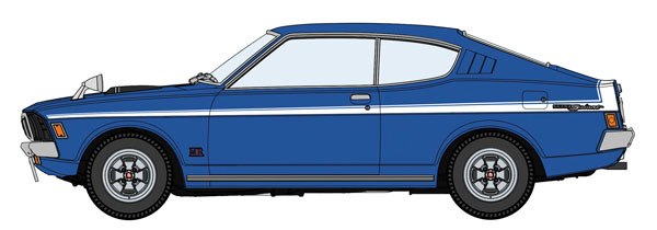 Hasegawa 1/24 Mitsubishi Colt Galant GTO-MR "Blue Color" Plastic Model