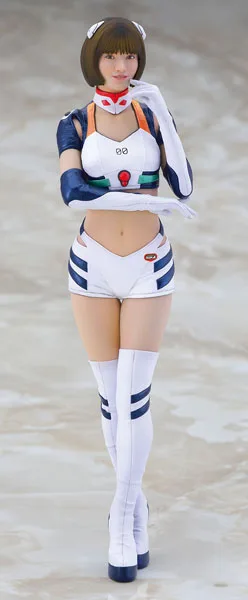 Hasegawa 1/12 12リアルフィギュアコレクション エヴァンゲリオンレーシング サーキット美人 藤城令花/綾波レイ レジンフィギュア 画像 1