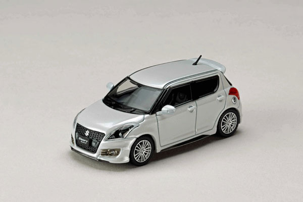 HobbyJAPAN 1/64 Suzuki Swift Sports (ZC32S) Genuine Options Installed Car Snow White Pearl