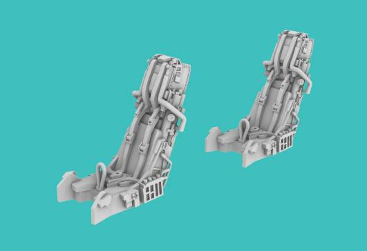 rise 144 models 1/144 Siège éjectable Eurofighter Mk.16A (2pcs.) (Pour Revell)