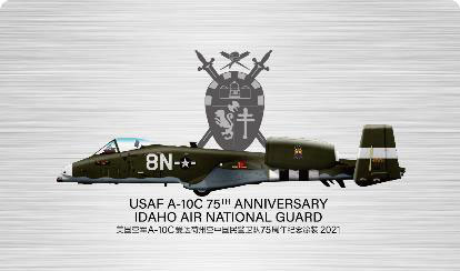 Great Wall Hobby 1/72 US Air Force A-10C Erdkampfflugzeug Idaho Air National Guard 75th Anniversary Lackierung 2021 Plastikmodell