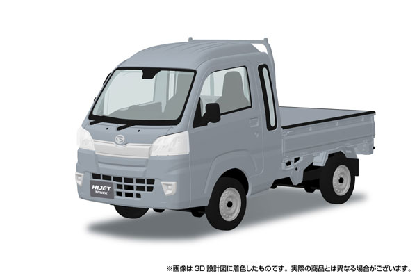 Aoshima RakuPla Snap Kit No.29-BS Daihatsu S500P Hijet Truck Jumbo (Bright Silver Metallic) Plastic Model