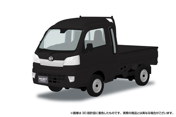 Aoshima RakuPla Snap Kit No.29-BM Daihatsu S500P Hijet Truck Jumbo (Black Mica Metallic) Plastic Model 图片 1