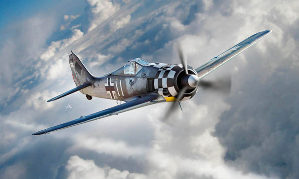 Hobby Boss 1/48 Aircraft Series Focke-Wulf Fw190A-6 โมเดลพลาสติก รูปภาพ 1