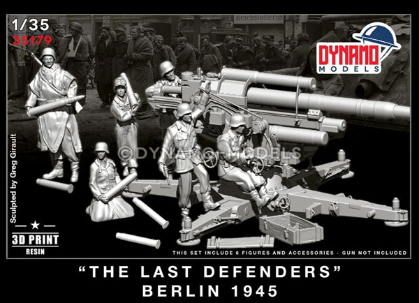 DYNAMO MODELS 1/35 WW.II German Flak 88 Crew "Battle of Berlin 1945" (6pcs.)