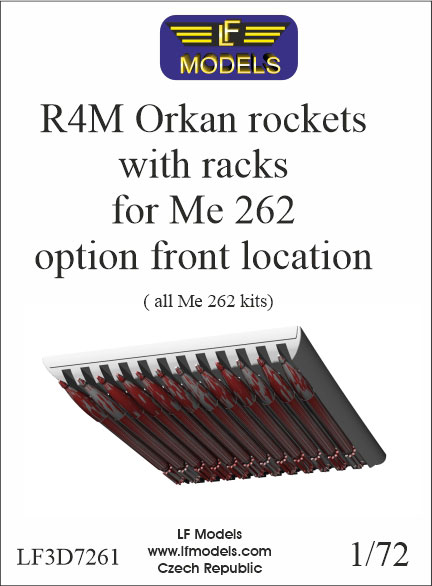 LF Models 1/72 Me262 R4M Orkan Rockets Front Location (For All Me262)