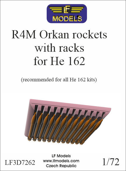 LF Models 1/72 He162 R4M Orkan Rockets w/Racks (For All He162)