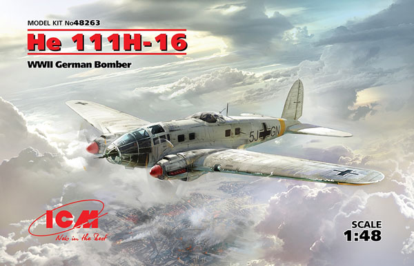 ICM 1/48 亨克尔He111H-16轰炸机塑料模型 图片 1