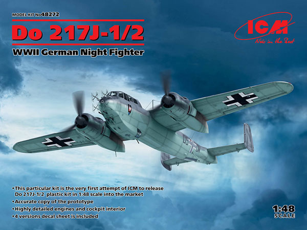 ICM 1/48 Dornier Do217J-1/2 Night Fighter Plastic Model