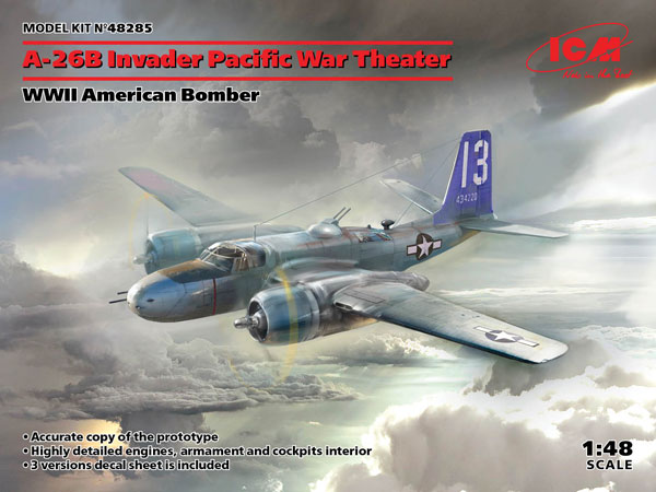 ICM 1/48 A-26 Invader Pacific War Plastic Model image 1