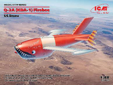 ICM 1/48 KDA-1 (Q-2A) Firebee (2pc. Set) Plastic Model