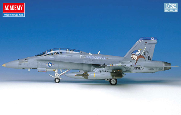 Academy 1/32 F/A-18D Hornet "Night Attack" Plastic Model image 1