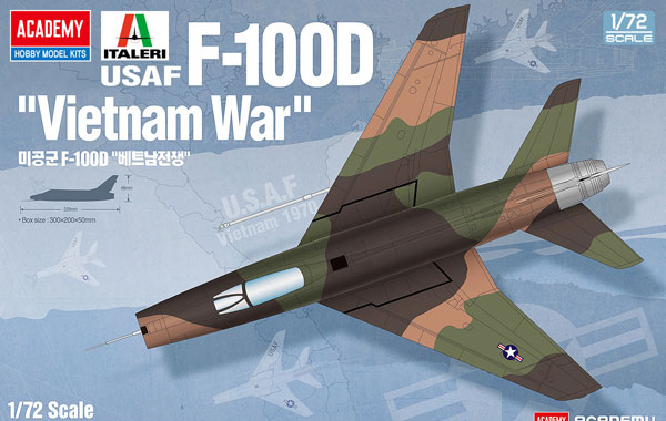Academy 1/72 F-100D Super Saber "Vietnam Airlines" Plastic Model