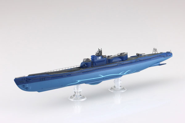 Aoshima 苍蓝钢铁的琶音:Ars Nova 苍蓝舰队潜水艇伊401 1/700拼装模型 图片 1