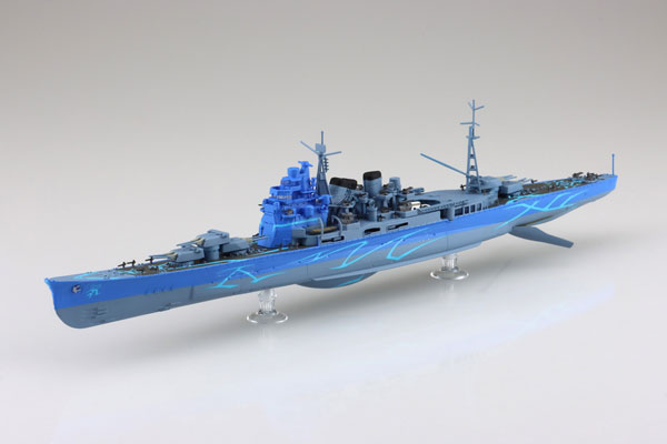 Aoshima 苍蓝钢铁的琶音 蓝色舰队重巡洋舰高雄 1/700 塑料模型 图片 1