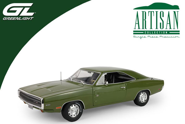 GreenLight 1/18 Artisan Collection - 1970 Dodge Charger R/T HEMI - F8 Green
