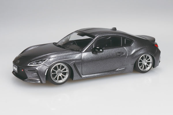 Aoshima RakuPla Snap Kit No.10CU-MG Toyota GR86 2021 Custom Wheel (磁鐵灰金屬) 塑膠模型 圖片 1