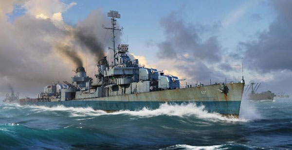 I Love Kit 1/350 Fletcher-class Destroyer USS The Sullivans DD-537 Plastic Model image 1