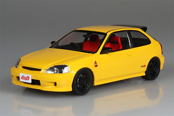 Aoshima 1/24 Initial D No.23 Daiki Ninomiya EK9 Civic Type R Plastic Model
