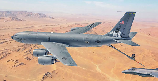 Italeri 1/72 US Air Force KC-135 R/FR Stratofreighter Plastic Model imagen 1