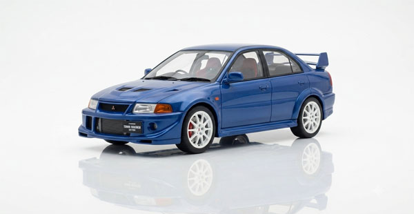 MOTORHELIX 1/18 Mitsubishi Lancer Evolution VI GSR T.M.E Canal Blue image 1