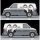 Tomytec Tomica Limited Vintage LV-N344c Chevrolet Astro Van (MOONEYES) White/Gray image 3