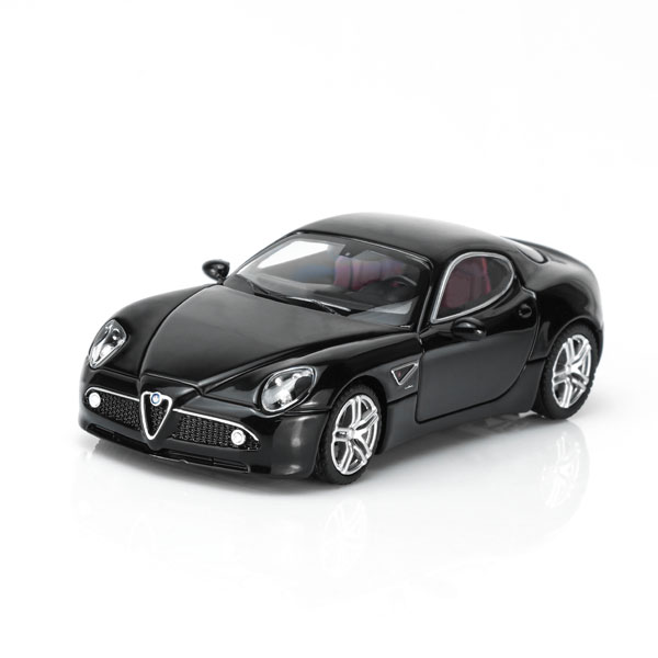 MOTORHELIX 1/64 Alfa Romeo 8C Competizione 2008 Metallic Black Bild 1