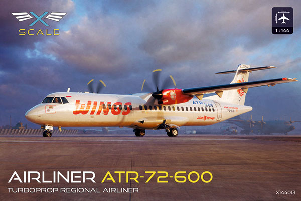 x-scalemodels 1/144 ATR-42-600 Short-range Twin-engine Passenger Plane AirWings Airlines Plastic Model