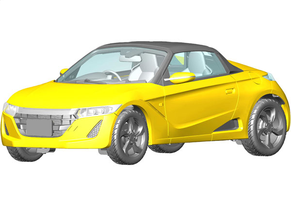 Fujimi 1/24 Car NEXT Series No.29 Honda S660 (Early Model / Alpha / Carnival Yellow II) Plastic Model