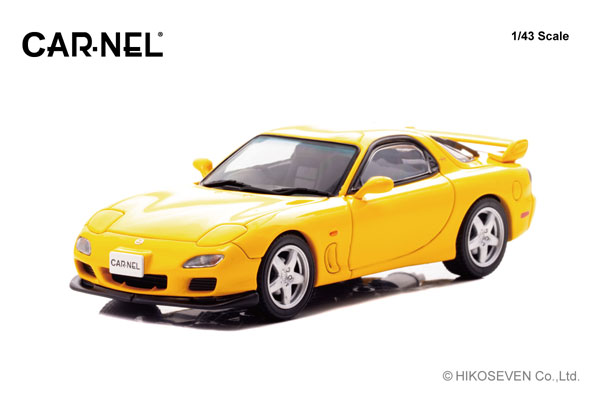 CAR-NEL 1/43 Mazda RX-7 Type R BATHURST R (FD3S) 2001 Sunburst Yellow Bild 1