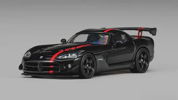 CM MODEL 1/64 Dodge Viper ACR (ZBII) Black/Red Stripe