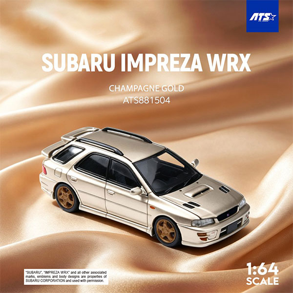 ATS-MODELS 1/64 Subaru IMPREZA WRX Champagne Gold