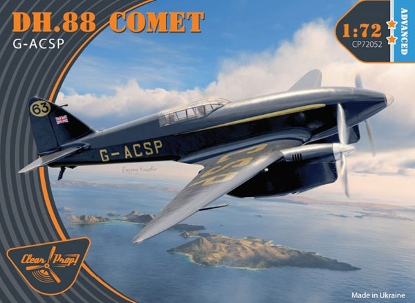 Clear Prop! 1/72 DH.88 彗星「G-ACSP 黑魔法」塑膠模型 圖片 1