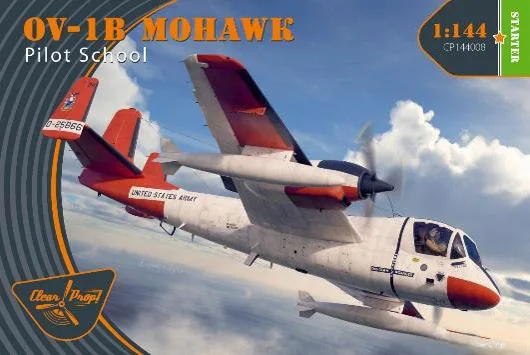 Clear Prop! 1/144 OV-1B Mohawk "Pilot School" Plastic Model