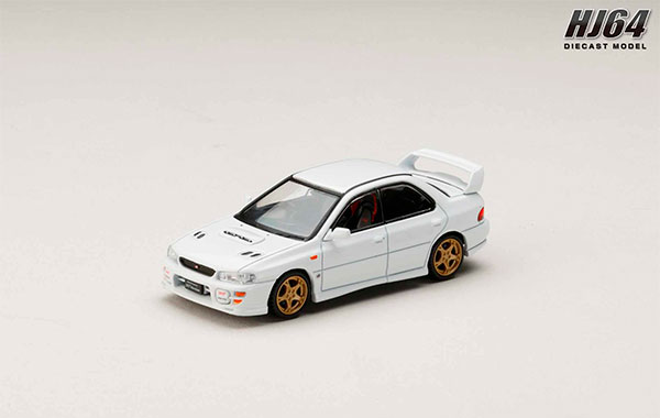 HobbyJAPAN 1/64 SUBARU IMPREZA WRXSTi Ver.VI (GC8G) 1999 Pure White image 1