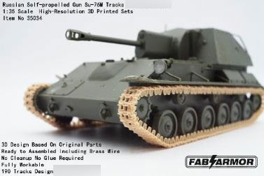 Fab Scale Studio 1/35 Soviet SU-76M Self-propelled Gun Workable Track Set (For T)