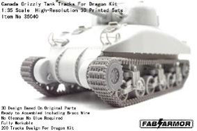 Fab Scale Studio 1/35 Canadian Grizzly Cruiser Tank Workable Track Set (For Dragon)